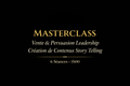 Coaching Masterclass Vente et Persuasion Leadership, Création de contenu, Story telling  (6 séances)